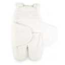 Tadpoles Super Soft Plush Sherpa Swaddle Wrap - Ivory | 100% Microfiber Plush Polyester Sherpa | Soft, Smooth & Durable | Fits Babies 0-12 Months | Ideal for Use in a Stroller, Car or Crib