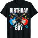 8th Birthday Rock Music Birthday Boy Musician Party Kids T-Shirt, Size 3T