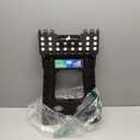 Dyforce 17.5 Inch Folding Step Stool 400lbs Capacity Sturdy Plastic Foldable Step Stools for Adults Stepping Stool with Handle Easy to Carry Handle Folding Stool Ideal for Kitchen (Black 1PC)