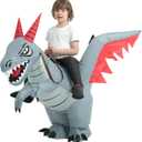 tasanor Blow Up Dragon Costume,Inflatable Costumes for Kids,Inflatable Dinosaur Costume,Halloween Costumes for Girls/Boys (7-10YRS)