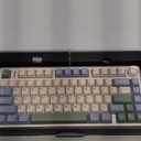 AULA F75 75% Wireless Mechanical Keyboard, Hot Swappable Creamy Keyboard, Pre-lubed Reaper Switches RGB Backlit Gaming Keyboards, 2.4GHz/Type-C/BT5.0(White & Green) (Emerald)