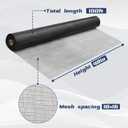 Fiberglass Window Screen Roll, High Visibility and Durable, Protection Install and Repair Door and Window Screens (Black, 48in*100ft)
