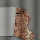 Quzzil 36 Pcs Christmas Gingerbread Ornaments for Tree Mini Snowflake Wooden Hanging Winter Xmas Ornaments with Ropes for Christmas Party Holiday Winter Crafts(Brown, Gingerbread)