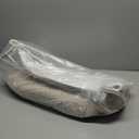 VIPOSCO Large Laundry Hamper, Tall Woven Rope Storage Basket for Blanket, Toys, Dirty Clothes in Living Room, Bathroom, Bedroom - 53L White & Brown