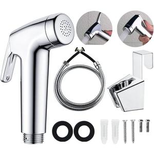 LikeHome Bidet Sprayer for Toilet,Handheld Bidet Rinse Spray Head Hand Toilet Attachment Sprayer ChromeWithout T-Adapter