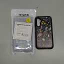 Compatible for Samsung Galaxy A15 5G Case with Screen Protector [Military Grade Protection] Cute Floral Design Heavy Duty Shockproof Case for Girls Women, Black Flowers