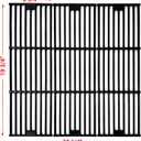 Parts DC114 (3-pack) 19.75" Porcelain Coated Cast Iron Grill Cooking Grates Replacement for Chargriller Gas Grill 2121, 2123, 2222, 2828, 3001, 3030, 3725, 4000, 5050, 5252, 5650,9020