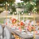 Over The Table Rod Stand with Clamps Adjustable 46"-100'' Length 29"-55" Height Gold Table Balloon Arch Stand with Storage Bag, Metal Decorating Rod Hanging