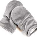 Mars Wellness Heated Microwavable Mittens, Microwave Hand Warmers for Arthritis Pain - Heating Pad for Hand with Flaxseed and Herbs - Charcoal