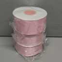Simplegoal Double Face Pink Satin Ribbon 2 Inch X 50 Yards Polyester Pink Ribbons for Gift Wrapping Fabric Ribbon for Crafts Flower Bouquet Sewing Arts Wedding Party Decoration, Set Of 3