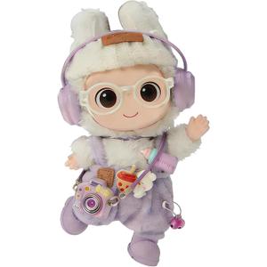 5 x Clothes for LABUBU 17cm Doll (NO Doll) 8-Piece Set, Outfit for LABUBU, Premium Dolls Accessories for LABUBU (Purple)