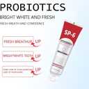 SP-6 probiotic whitening Toothpaste, a Fluoride Free Toothpaste for Cleaning Teeth, Keeps Gums White and Healthy, with a Mint Flavor and Fresh Breath