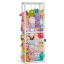 Trycooling Stuffed Animal Storage Zoo Holder Space Save Vertical PVC with Elastic Band and Net for Playroom Bedroom Nursery (White 1)