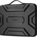DOMISO 14 inch Laptop Sleeve with Handle, Shockproof & Waterproof EVA Protective Laptop case, Hard Laptop Sleeve for 14" HP Dell Asus Lenovo Laptop, Black