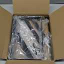 4 Pack L10 x H 6" Heavy Duty Shelf Brackets with Screws Open Floating Shelving Bracket L Brackets Black Metal Shelf Brackets for Shelves, Room, Pantry,Garage