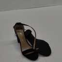 DREAM PAIRS Women's Hi-Chunk High Heel Pump Sandals (8.5, Black/Nubuck)