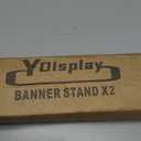 YDisplay X Banner Stand Adjustable Fit Banner Size from 23"X63" to 32"X78" Portable Oxford Bag for Trade Show Exhibition Market, 2 Pack