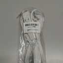 DEWENWILS 6FT Flat Plug Extension Cord, 3 Prong Ultra Thin Power Strip, 360 Rotating Plug, 13A/125V/1625W, 16 Awg Grounded Flat Power Cable for Indoor Narrow Space, SPT-3, ETL Listed, White