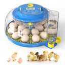 Incubators for Hatching Eggs, 18-Egg Incubator with Automatic Egg Turning and Humidity Control, Egg Candler, External Water Filling, Incubator for Chicken Eggs, Ducks, Goose, Quail