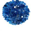 MSI 10 lbs Fire Glass for Propane Fire Pit, 1/2-Inch Reflective Fireplace Glass Rocks for Fire Pit Table, Sapphire Blue
