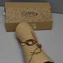 Beach Sun Hats for Women - Wide Brim Straw Womens Summer Hat with Wind Lanyard Roll Up, Foldable Beach Hat UV Protection