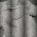 Colf Men's Winter Long Sleeve Turn Collar Faux Fur Coat Outwear Long Parka Jacket Overcoat (Large, White)