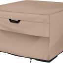 ULTCOVER Patio Fire Pit Table Cover Square 44 inch Outdoor Waterproof Fire Bowl Cover (Brown)