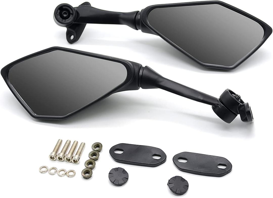 Mamiko Motorcycle Rear View Mirrors Compatible with Kawasaki 2018-2021 Ninja 400/2011-2018 Ninja 250 ZX 6R 636 650 300R EX300 ABS Rear Mirror Replacement