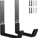 Heavy Duty Wall Hooks, Utility Hooks, Tool Organizer - Large Steel U Hooks for Garage & Garden, Hose Hanger (2 Pack)