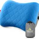 Hikenture Camping Pillow with Removable Cover - Ultralight Inflatable Pillow for Neck Lumbar Support - Upgrade Backpacking Pillow - Washable Travel Air Pillows for Camping, Hiking, Backpacking (Blue)