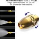 Garden Hose Nozzles,Hose Sprayer Nozzle Heavy Duty Metal Water Hose Spray Gun Nozzle with 3/4GHT Thread Brass Hose Quick Connect Fitting, for Watering Plants,Lawn,Washing Cars,Pets Shower