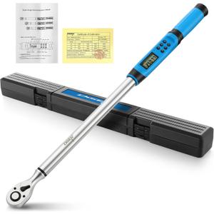 DISEN 1/2" Digital Torque Wrench 17-340Nm 4 Mode Alert 5 Unit ±2% Accuracy