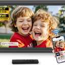 Uhale 15.6" Large Digital Picture Frame 64GB, WiFi Electronic Photo Frames 1920 x 1080 IPS FHD with Remote Control, Wall-Mounted, Support USB/SD Card, Share Photos/Videos Anywhere(No Touchscreen)