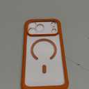 Miracase for iPhone 17 Pro Max Case 6.9" Full-Body Phone Case with Built-in Glass Screen Protector& Full Camera Protector,[Magnetic with MagSafe] Drop Proof 17 ProMax Cover, Orange