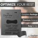 OxyFlow Nasal Strips for Breathing- for Sensitive Skin, Nose Strips for Snoring, Nasal Congestion Relief, Nasal Tape, Breathe Right, Athletic Nasal Strips, Extra Strength, Universal Fit.