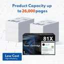 81X CF281X Toner Cartridge 1 Black High Yield | 81X Toner for M605 M606 M630 Replacement for HP 81A 81X Laser Enterprise M605 M606 Series Laser Enterprise MFP M630 Series Printer