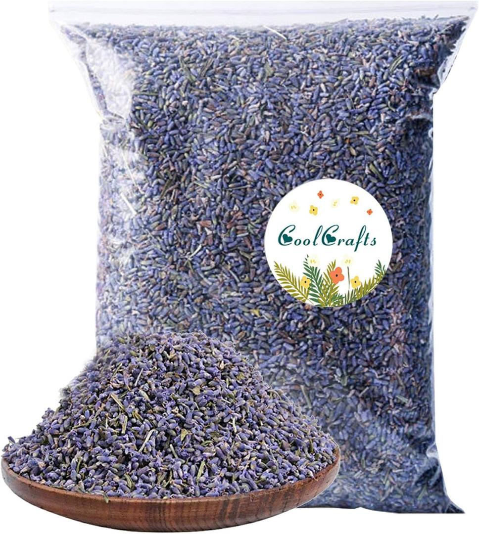 Dried Lavender Flowers, Dry Lavender Buds Bulk for Wedding Toss, Crafts, Sachets - 1 Pound