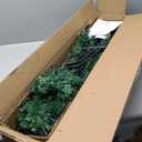 4.5-ft Pre-lit Pencil Artificial Christmas Tree with White LED Lights