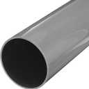 MECCANIXITY 5.5 Inch PVC Rigid Tube Round Pipe 131.4mm ID 140mm OD 500mm Light Grey High Impact for Water Pipe, Crafts, Decoration, Cable Sleeve