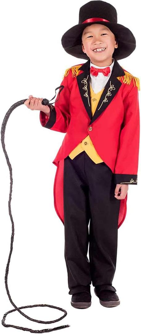 fun shack Kids Ringmaster Costume for Boys and Girls, Circus Ringmaster Outfit for Kids, Fun Carnival Dress-Up (Medium)