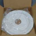 16"OD x 3 1/2"ID x 1 3/8"P Traditional Thermoformed PVC Ceiling Medallion (Fits Canopies up to 9 1/2"), UltraCover Satin Blossom White