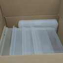 IRIS USA File Box, Plastic File Organizer with Lids for Letter/Legal File, Portable Document Box For Moving, Storage Bin with Durable and Secure Lid, Stackable Nestable BPA-Free, Clear 35 Qt. 4 Pack