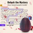 Maze Egg Money Puzzle Gift Box: - Secret Cash Holder & Surprise Gift Container for Easter, Birthday, Wedding - Fun Brain Teaser Toy for Kids & Adults