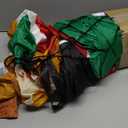 Leyndo 6 FT Christmas Inflatable Santa Claus Outdoor with a Gift Bag and a Dog Blow Up Decoration with LED Lights Cute Xmas for Holiday Party Yard Garden Lawn Decor,  Santa Claus with a Dog