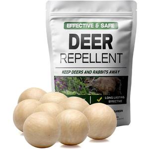 LAQDECDV Deer Repellent Outdoor, Rabbit Repellent for Garden, Deer & Rabbit Deterrent for Plants, Deers Repellant for Yard, Bunny Repellents, Keep Deer, Elk, Moose, Hares Away from Flower- 8 Pack