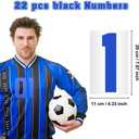 Iron on Numbers,22 Pcs 8 Inch Iron on Numbers for Jersey, Heat Transfer Numbers, Fabric Stickers, Iron on Jersey Numbers, Football Patches Iron on,0-9 Iron on Transfers for Clothing Baseball Basketball