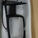 Right Passenger Side Door Mirror Compatible With 2013-2018 Ram 1500 2500 3500 With Power Folding Power Glass Heated Turn Signal Puddle Lights Black Replace#68096196AF (9+2Pins)