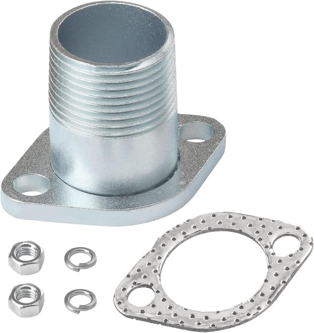 1" Threaded Exha-ust Flange Compatible With Predator 301 340 390 22hp 670 Generator Buggy, Also Fits Ho-nda GX270, GX340, GX390