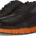 Cole Haan Mens Zerogrand Remastered Wing Tip Oxford, Raven/Dark Natural, 8-M US
