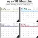 Desk Calendar 2026-2027 - 22'' x 15'' Extra Large Desktop Calendar from April 2026 to June 2027, 2026-2027 Large Desk Calendar with Holiday Marked, Premium Paper for Organizing, Four Color